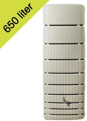 Garantia design regenton slim 650 liter beige