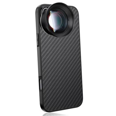 MOJOGEAR 17mm lens case voor iPhone 16 Plus - Carbon