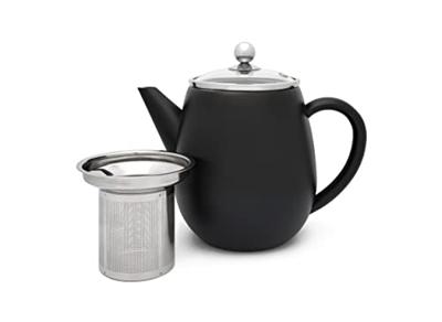 Bredemeijer Theepot 1,1l Duet Eva Mat Zwart