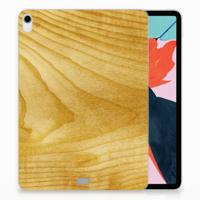 Apple iPad Pro 11 inch (2018) Silicone Tablet Hoes Licht Hout - thumbnail