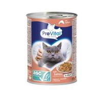 PREVITAL Kattenvoer met ASC-zalm in gelei - natvoer voor katten - 415g - thumbnail
