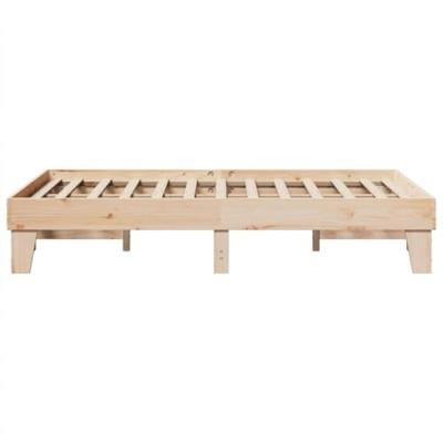 Bedframe zonder matras massief grenenhout 120x190 cm