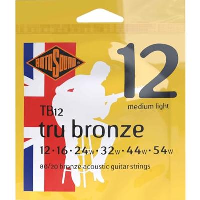 Rotosound TB12 Tru Bronze akoestische gitaarsnaren .012-.054w
