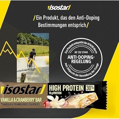 Isostar High Protein Vanilla Cranberry Reep Isostar High Protein Vanilla Cranberry Reep