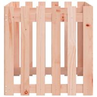 Plantenbak met hekontwerp 60x60x60 cm massief douglashout - thumbnail