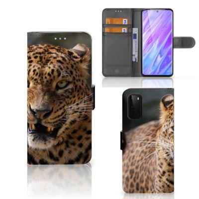 Samsung Galaxy S20 | Telefoonhoesje | Met pasjeshouder | Luipaard
