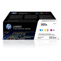 HP Toner 305A Origineel Combipack Cyaan, Magenta, Geel 2600 bladzijden CF370AM - thumbnail