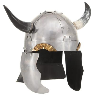 VidaXL Vikinghelm fantasie larp staal zilverkleurig