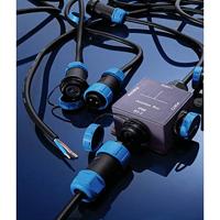 Deko Light 940029 Ronde connector afgewerkt Koppeling, recht Totaal aantal polen: 5 1 stuk(s) - thumbnail