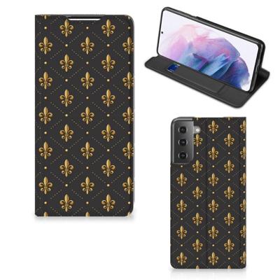 Samsung Galaxy S21 Plus | Hoesje met Magneet | Franse Lelie Samsung Galaxy S21 Plus | Hoesje met Magneet | Franse Lelie