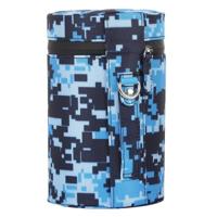 Camouflage grote Lens geval met ritssluiting doek Pouch kleurvak voor DSLR cameralens grootte: 16x10x10cm (blauw) - thumbnail