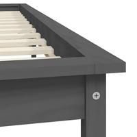 Bedframe massief grenenhout grijs 120x200 cm - thumbnail