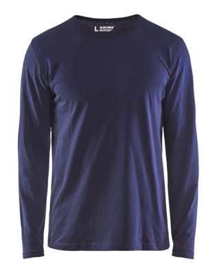 Blåkläder T-Shirt lange mouw 35001042 | Marineblauw | Maat L - 7330509596654