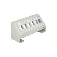 Delock 86218 Keystone multimediapaneel 6 poorten grijs - thumbnail