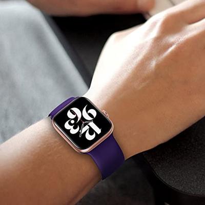 Elastische Solo Loop bandje - Paars - Geschikt voor Apple Watch 44mm / 45mm / 46mm / 49mm Elastische Solo Loop bandje - Paars - Geschikt voor Apple Watch 44mm / 45mm / 46mm / 49mm