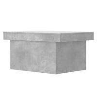 Salontafel 100x55x40 cm bewerkt hout betongrijs - thumbnail