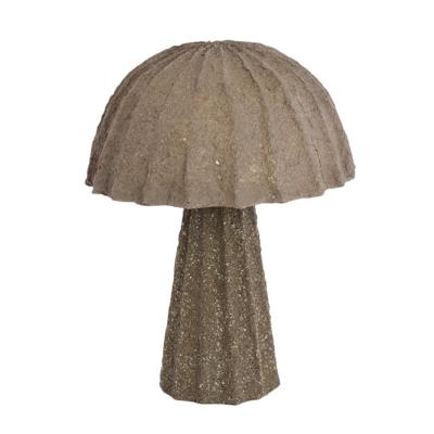 Light & Living Ruwe tafellampChristio Ø 36cm - donkergrijs - 8057421