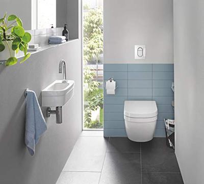 Grohe Euro Keramiek Fontein 37x18 cm met Kraangat en Overloop Wit