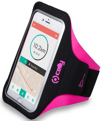 Abi Celly telefoon houder armband roze tot 6.2