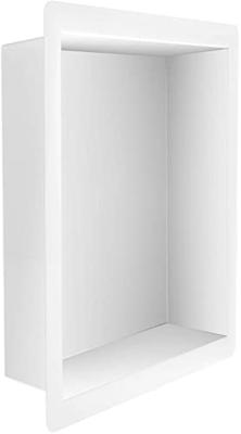 Saqu Shine inbouwnis 30x30x7 cm Mat wit