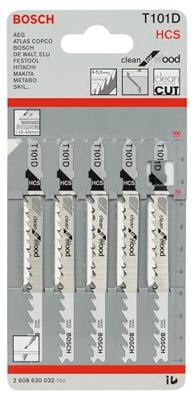 Bosch Professional T101D Decoupeerzaagbladen Clean for Wood VE=5 - 2608630032 - thumbnail