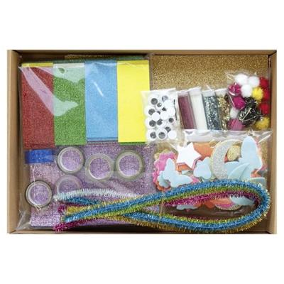 Creatieve doos GLITTER FOLIA, 900+ stuks meerkleurig Creatieve doos GLITTER FOLIA, 900+ stuks meerkleurig