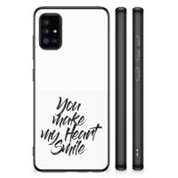 Samsung Galaxy A51 Hoesje met Quotes Heart Smile - thumbnail