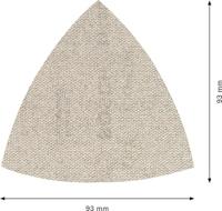 Bosch Accessories EXPERT M480 2608900716 Schuurnet voor deltaschuurmachine Ongeperforeerd Korrelgrootte (num) 80 (l x b) 93 mm x 93 mm 5 stuk(s) - thumbnail