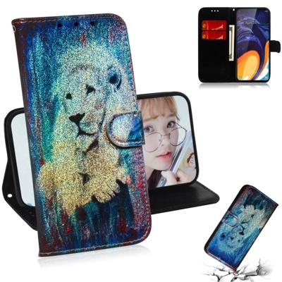 Gekleurde tekening patroon kleurrijke magnetische Buckle horizontale Flip PU lederen draagtas met houder & kaartsleuven & portemonnee & Lanyard voor G Gekleurde tekening patroon kleurrijke magnetische Buckle horizontale Flip PU lederen draagtas met houder & kaartsleuven & portemonnee & Lanyard voor G