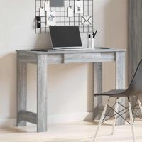 Bureau 100x45x75 cm bewerkt hout grijs sonoma eikenkleurig - thumbnail