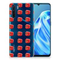 OPPO A91 | Siliconen Case | Paprika Red - thumbnail