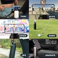 Ringo drinkfles met MagSafe-ring als telefoonhouder 700 ml zwart - thumbnail
