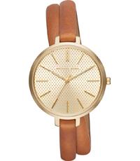 Horlogeband Michael Kors MK2603 Onderliggend Leder Bruin 8mm