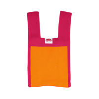 Kitsch Kitchen Poppy Bag Roze Oranje Vierkant - thumbnail