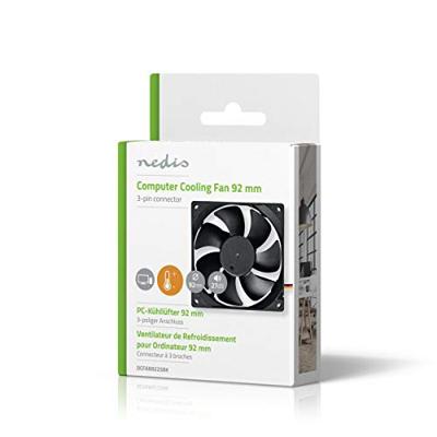 Nedis DCFAN9225BK Computerventilatordc 92 Mm 3-pin Stil Nedis DCFAN9225BK Computerventilatordc 92 Mm 3-pin Stil