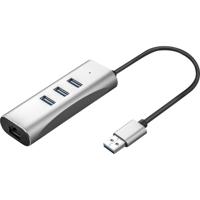 VALUE USB 3.2 Gen 1 naar Gigabit Ethernet Converter + 3 poorts USB hub - thumbnail