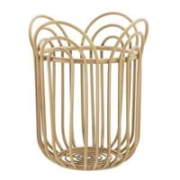 Mauro Ferretti Panama Ronde vaashouder in bruin metaal - thumbnail