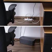 Hama 00221012 Kabelbox Kunststof Zwart (l x b x h) 156 x 40 x 135 mm 1 stuk(s) - thumbnail