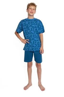 Outfitter jongens shortama - Gaming - 140 - Groen - 140