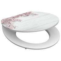 SCHÜTTE toiletbril met soft-close flowers & wood mdf hoogglans - thumbnail