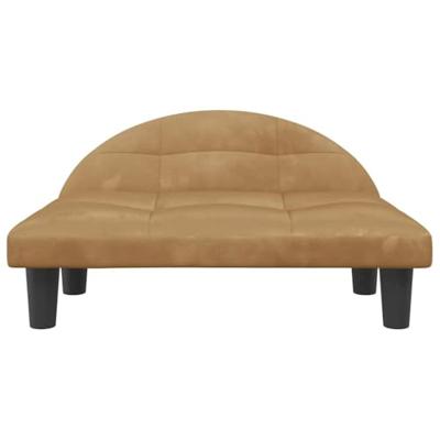 VidaXL Hondenmand 70x52x30 cm fluweel bruin