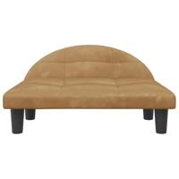 VidaXL Hondenmand 70x52x30 cm fluweel bruin - thumbnail