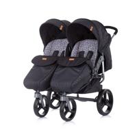 Duo Kinderwagen 0+ new borns Chipolino Twix zwart onyx - thumbnail