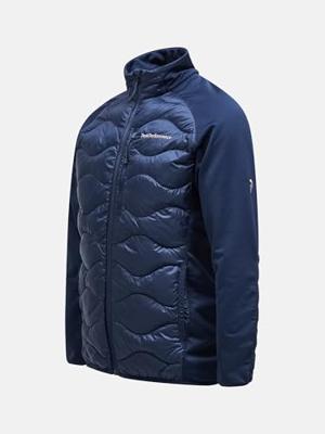Peak Performance Helium Down Hybrid Hood Isolatiejas Heren Blue Shadow S