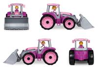 Lena tractor Truxx meisjes 37 x 17 cm roze/grijs 2 delig - thumbnail
