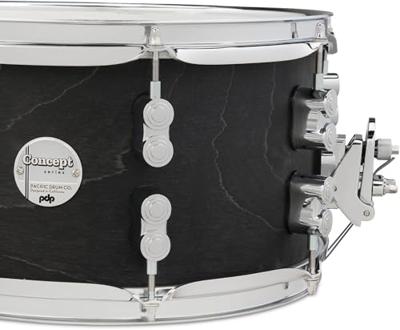 PDP Drums Concept Satin Black Wax Maple 13 x 7 inch snaredrum PDP Drums Concept Satin Black Wax Maple 13 x 7 inch snaredrum