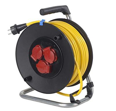 AS Schwabe 10136 Kabelhaspel 25.00 m Geel Randaarde stekker AS Schwabe 10136 Kabelhaspel 25.00 m Geel Randaarde stekker