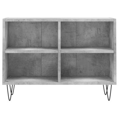 Tv-meubel 69,5x30x50 cm bewerkt hout betongrijs