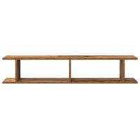 Wandschappen 2 st 105x18x20 cm bewerkt hout oud houtkleurig - thumbnail