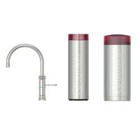 Quooker Classic Fusion Round Keukenkraan Set - Kokend Warm- en Koud Water - RVS - met COMBI+ Reservoir & CUBE - Direct Gekoeld Bruisend Water - thumbnail